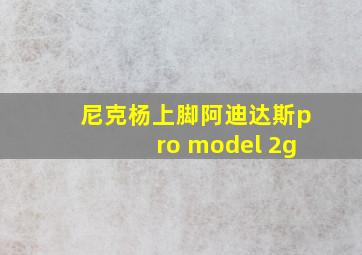 尼克杨上脚阿迪达斯pro model 2g